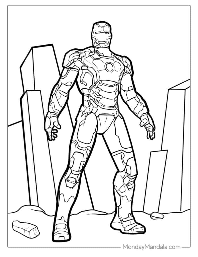 Iron Man Coloring Pages Printable Free Printable 15