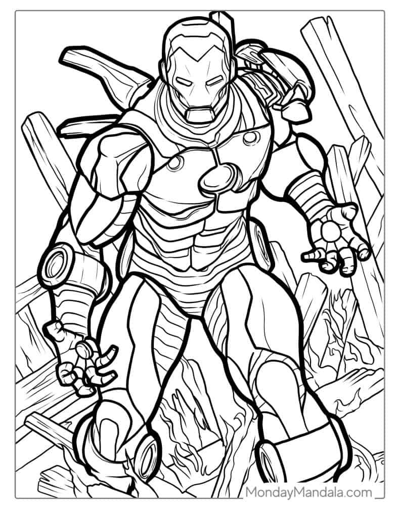 Iron Man Coloring Pages Printable Free Printable 27