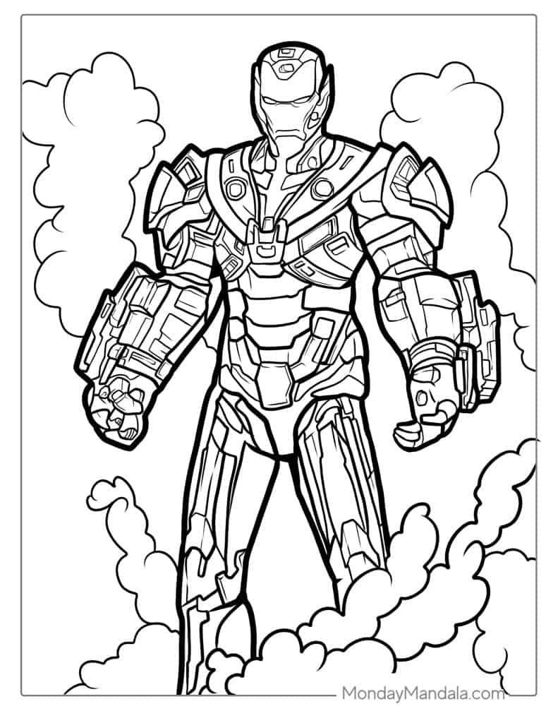 Iron Man Coloring Pages Printable Free Printable 29