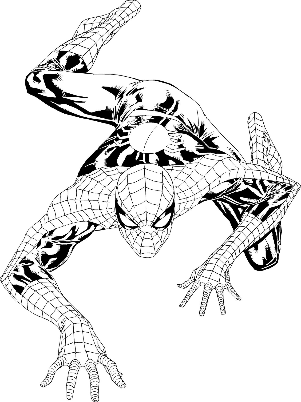 Iron Spider Man Coloring Pages Free Printable 27