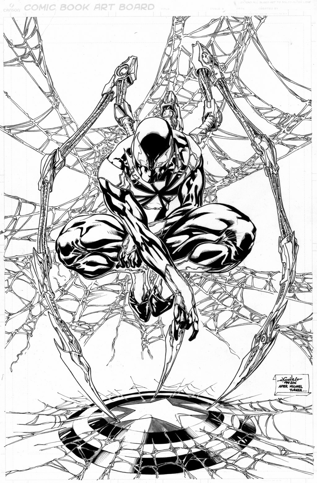 Iron Spider Man Coloring Pages Free Printable 29