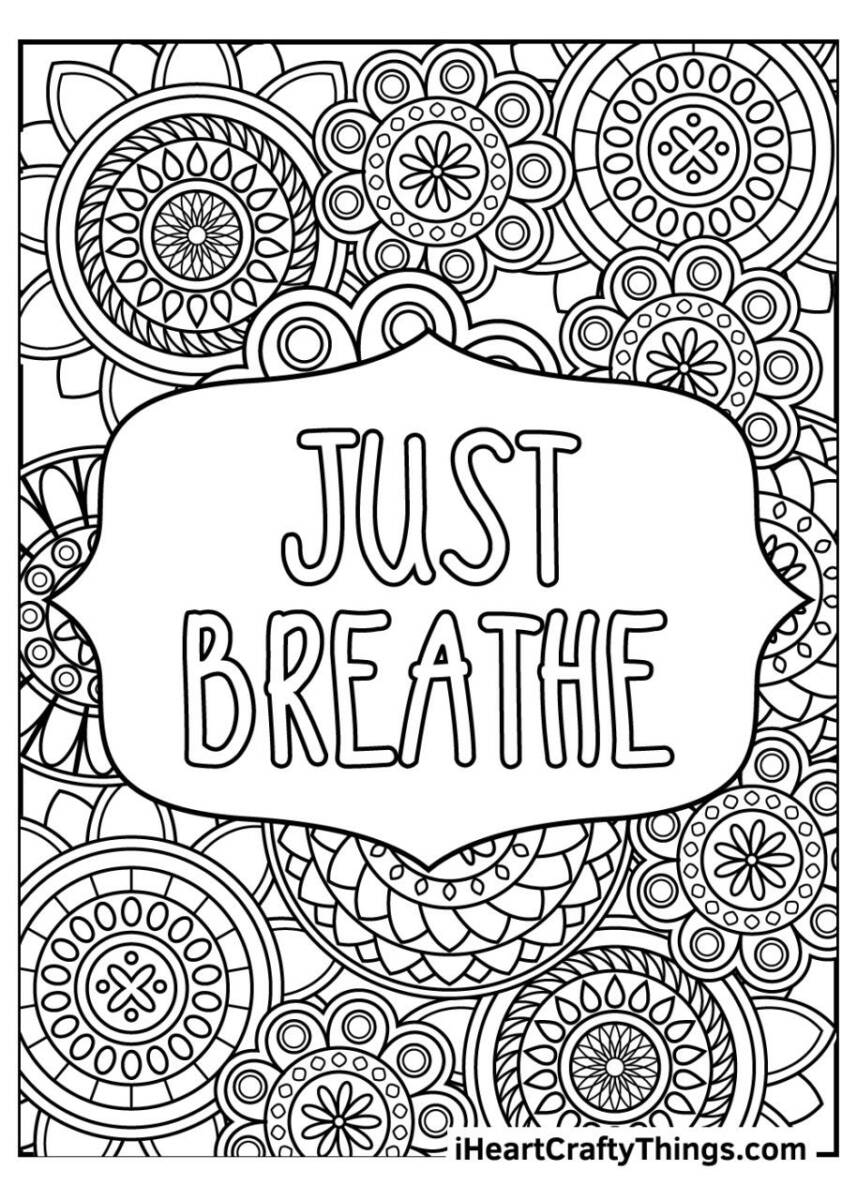 10 Free Happy Coloring Pages for Stress Relief