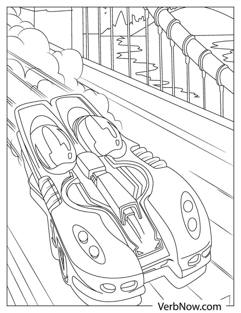 140+ Hot Wheels Coloring Pages 27