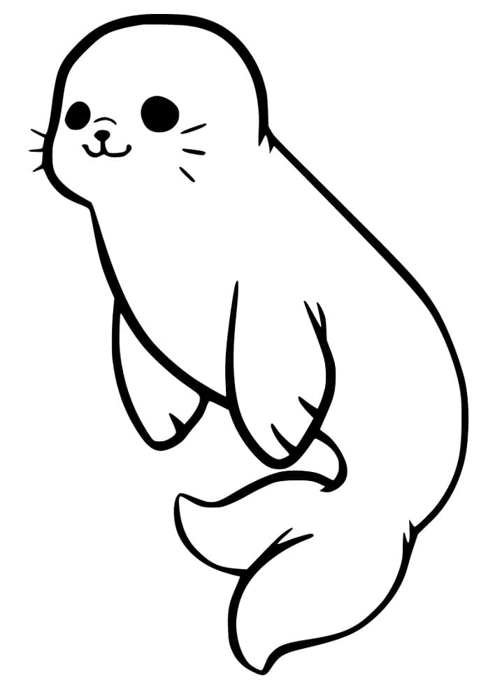 88 Seal Coloring Pages Printable 49