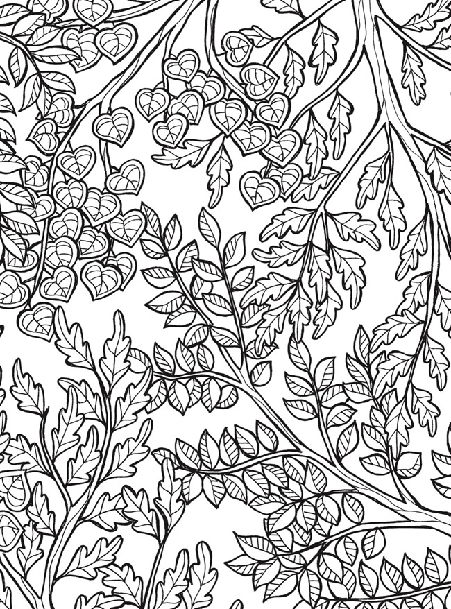 Tranquil Branches Coloring Pages Printable 24