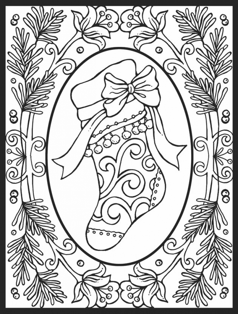 37 Realistic Christmas Coloring Pages Printable 1